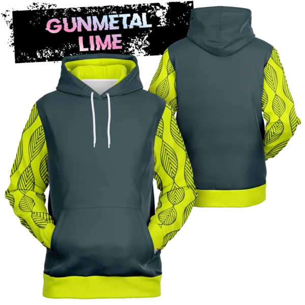 An image of a unisex pullover streetwear hoodie. This trendy graphic hoodie is designed to compliment a vibrant personality. Designed by Glitched Pixel, this dark grey graphic hoodie is packed with vibrant color. This Image links to Glitched Pixel's trendy hoodies and gamer gear shopping catalogue. Our collection of gamer gear and cool hoodies for men and women are the perfect gifts for gamers and non-gamers alike.