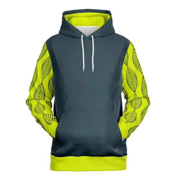 An image of a unisex pullover streetwear hoodie. This trendy graphic hoodie is designed to compliment a vibrant personality. Designed by Glitched Pixel, this dark grey graphic hoodie is packed with vibrant color. This Image links to Glitched Pixel's trendy hoodies and gamer gear shopping catalogue. Our collection of gamer gear and cool hoodies for men and women are the perfect gifts for gamers and non-gamers alike.